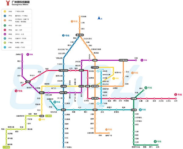 广州地铁线路图2017下载|2017广州地铁高清新