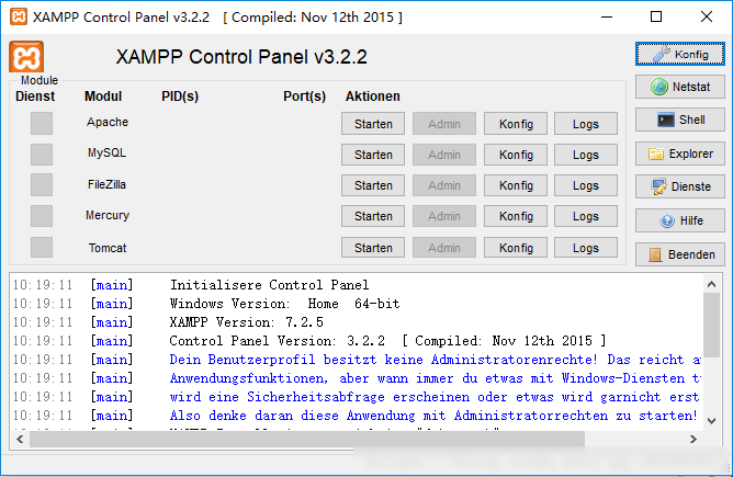 XAMPP安装使用教程